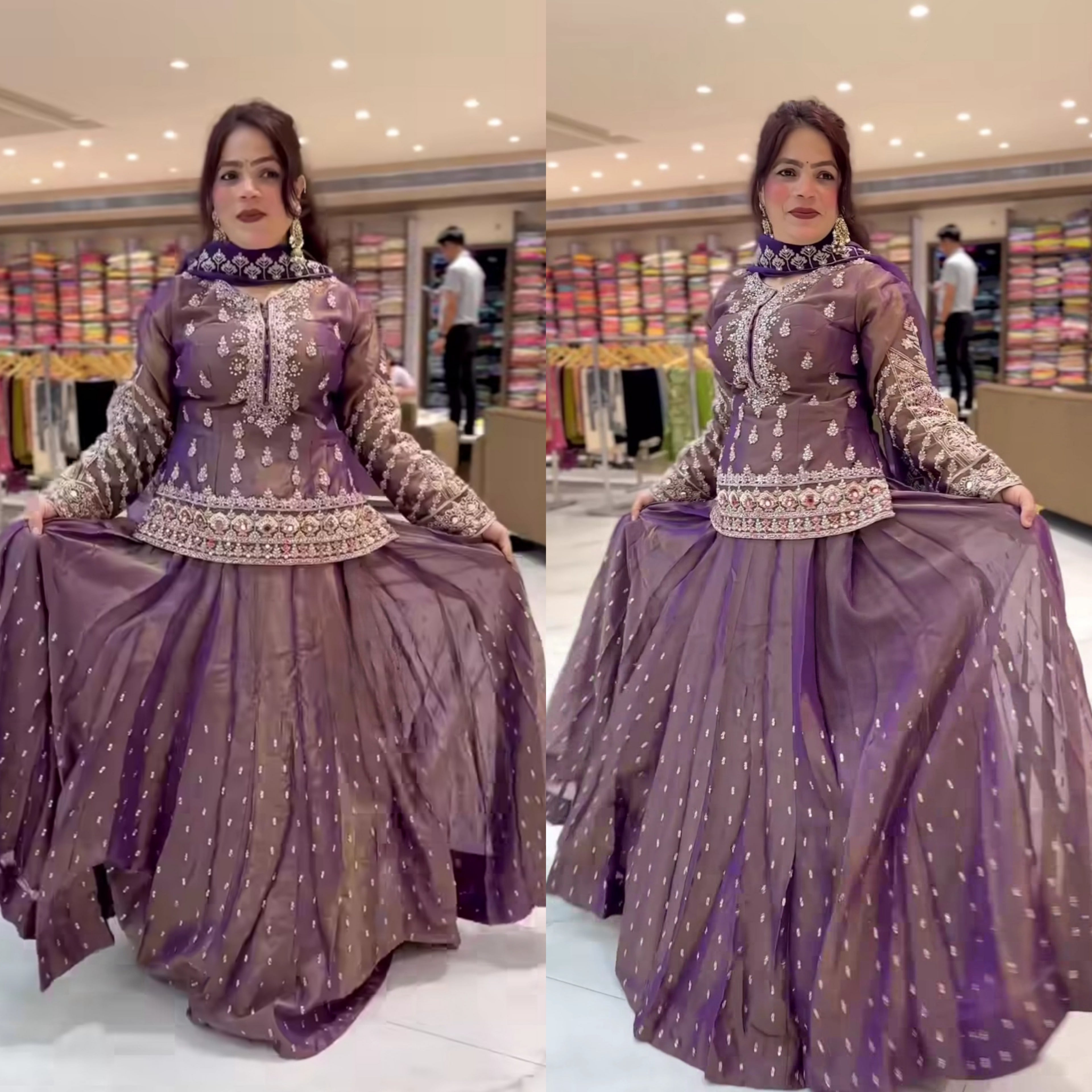 Royal Simmer Silk Designer Top Lehenga-NF(1244)