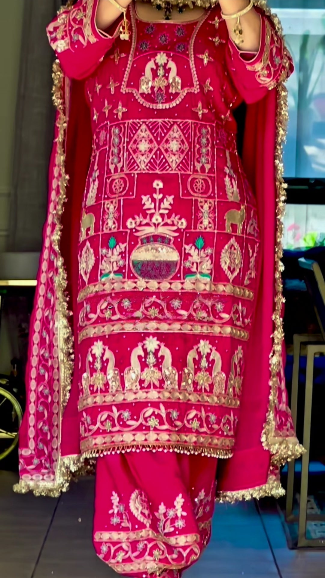 Designer Dhoti Salwar Set with Dupatta – Now in New Colours-NF1247