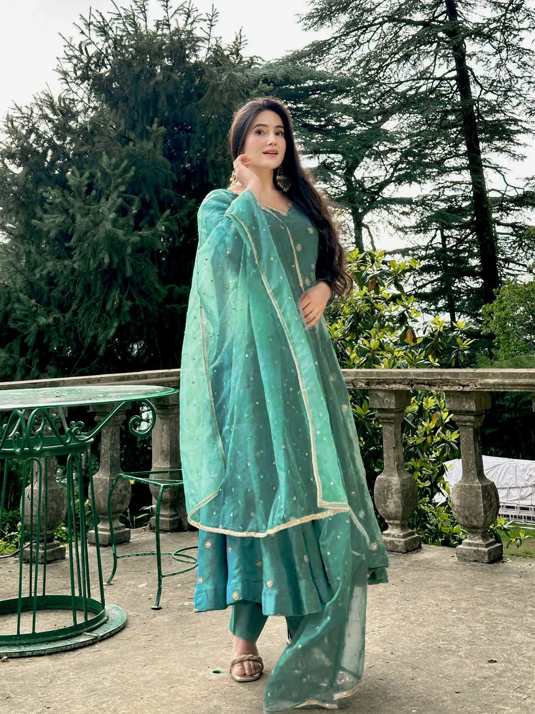 Presenting Our New Designer Anarkali Suit in a Stunning Fancy Style-NF-1251