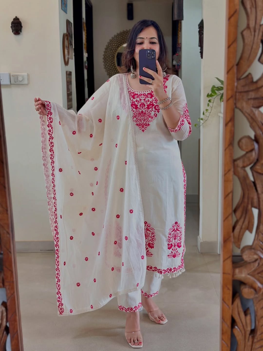 Elegant Heavy Embroidery Suit with Dupatta