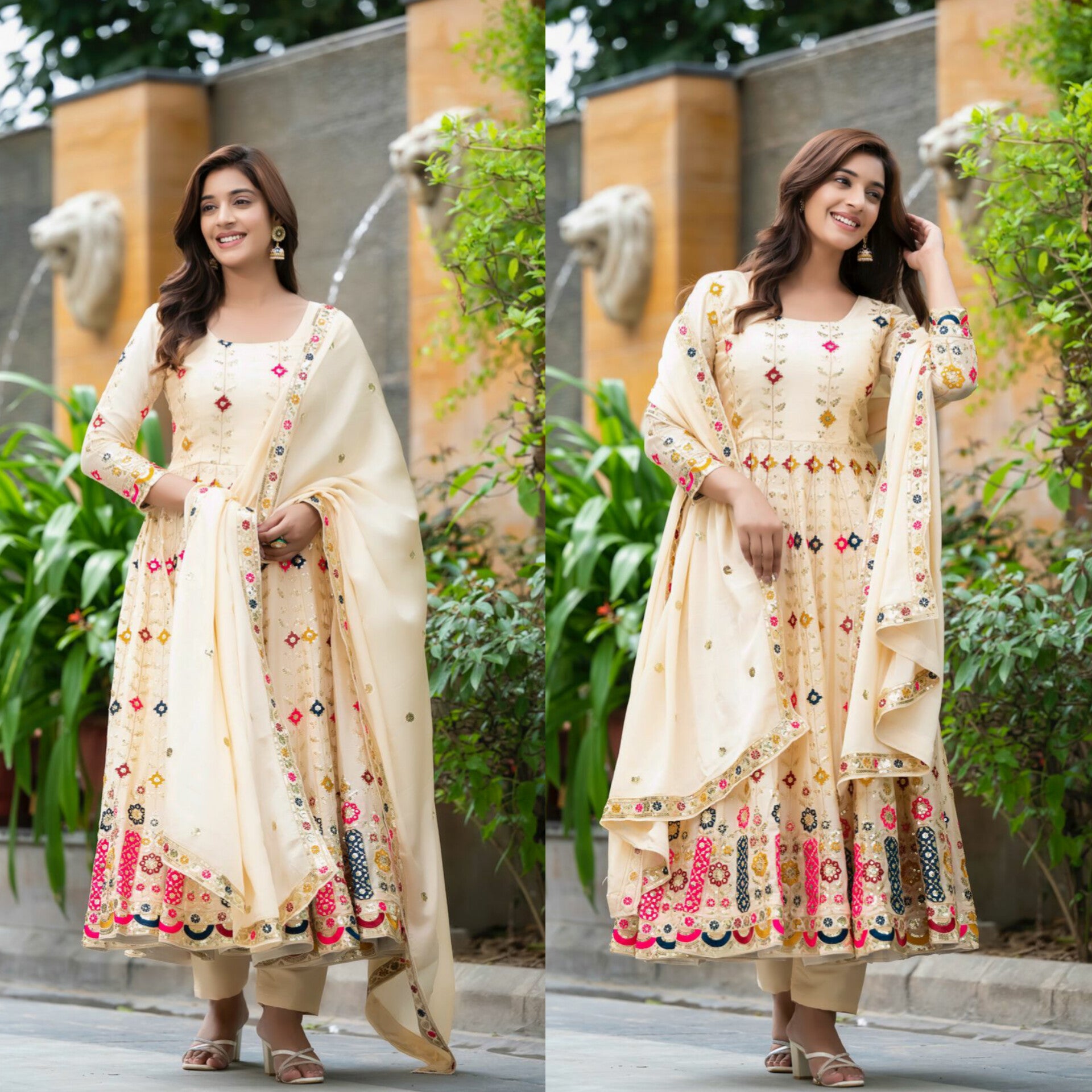 Premium Alia Cut Anarkali Suit with Dupatta – Luxury Party Wear
