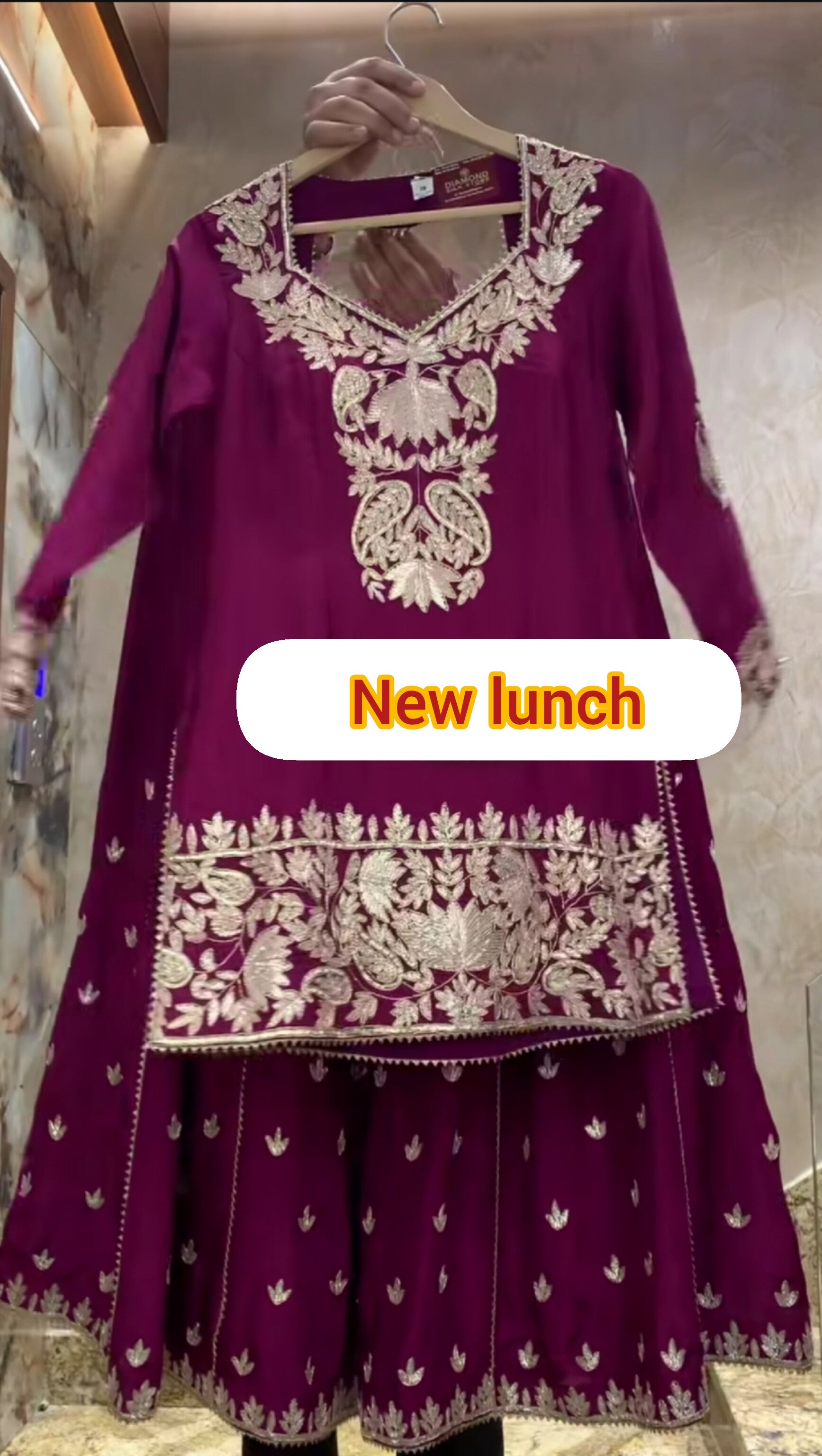 Premium Heavy Chinnon Silk Embroidered Top–Plazzo with Dupatta-ND-5039