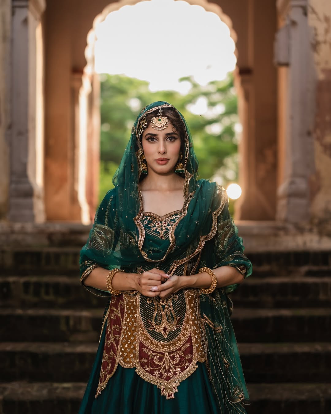 Premium Party Wear Crepe Silk Lehenga with Embroidered Top & Organza Dupatta-NF5043