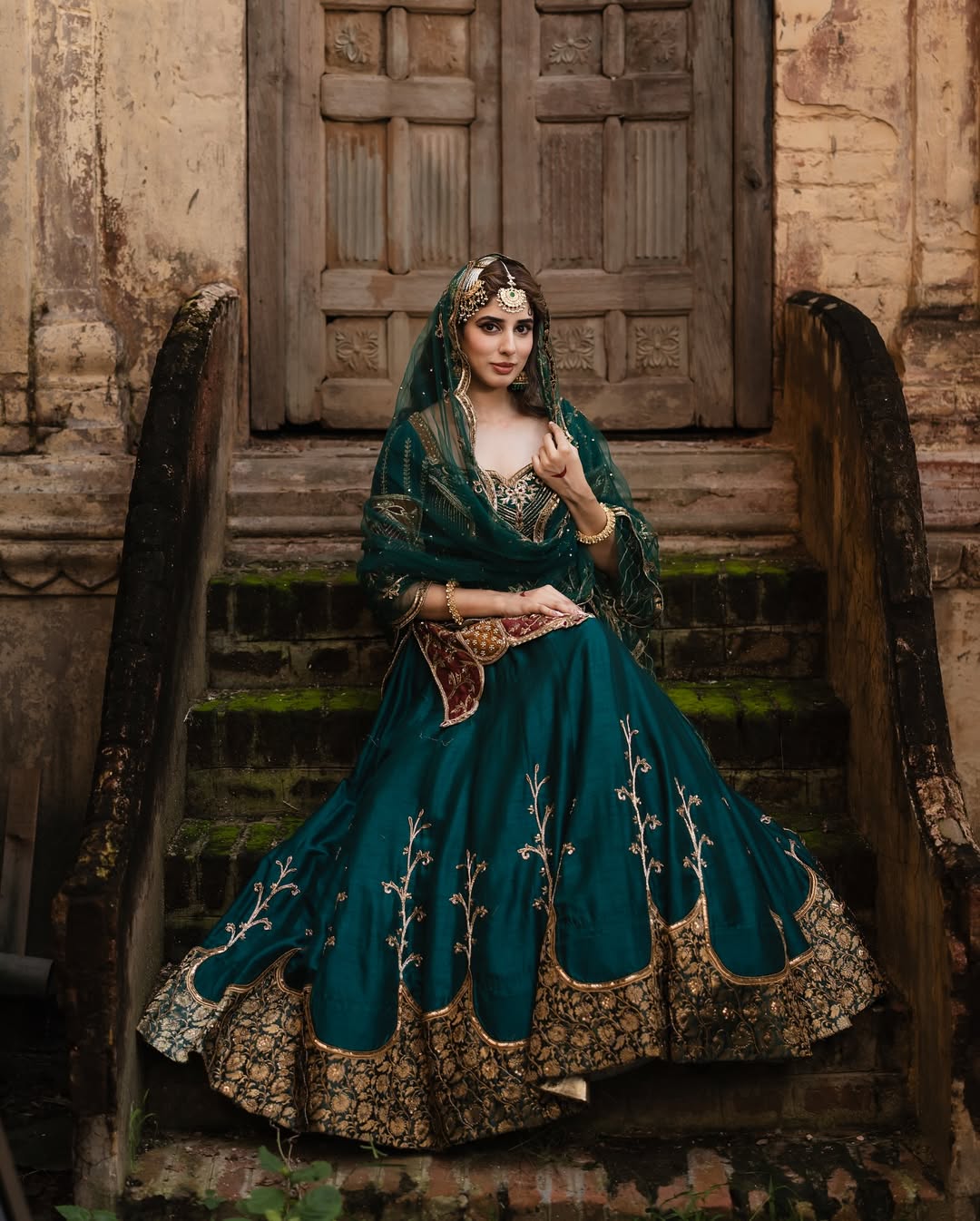 Premium Party Wear Crepe Silk Lehenga with Embroidered Top & Organza Dupatta-NF5043